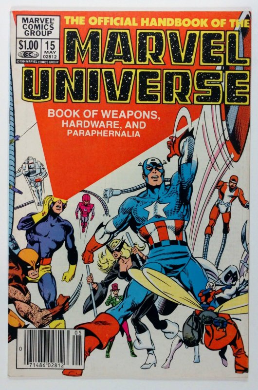 The Official Handbook of the Marvel Universe #15 (1984) NEWSSTAND