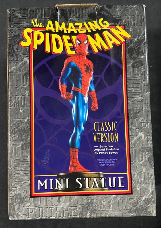 BOWEN DESIGNS SPIDER-MAN CLASSIC VERSION MINI STATUE LTD EDITION 1193/4000 MIB
