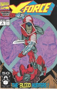 X-Force #2 (Sept 91)-Deadpool's back! Cable, Domino,Weapon X - VF/NM