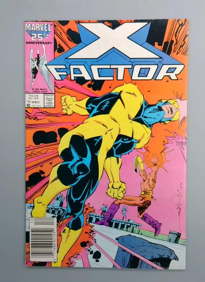 X-Factor #11 VF/NM Newsstand with Mark Jewelers Insert Marvel Comics 1986