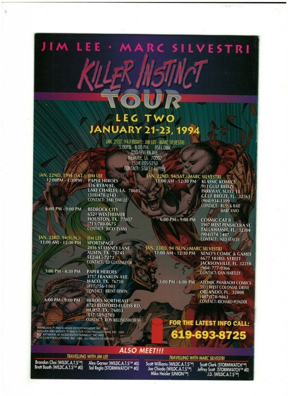 Union #3 NM- 9.2 Image Comics 1993 Mark Texeira 