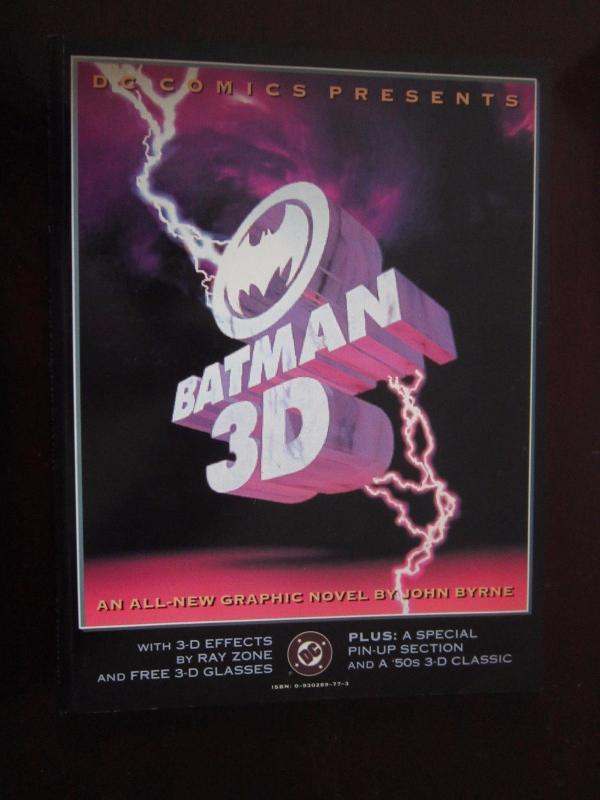 Batman 3D #1 - with glasses - GN Graphic Novel - 6.0? - 1990