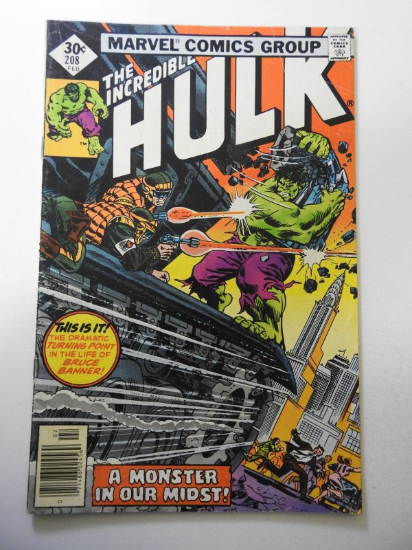 The Incredible Hulk #208 (1977) VG Condition