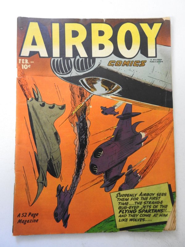 Airboy Comics #96 (1952) GD/VG Condition moisture stain