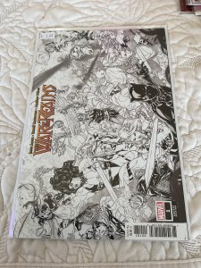 War of the Realms #1 Dauterman Black and White Cover (2019)