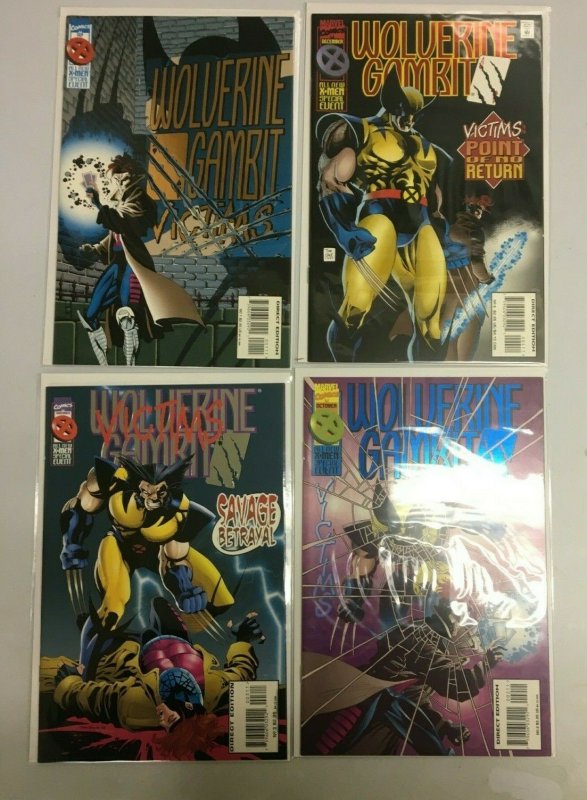 Wolverine Gambit Victim set from:#1-4 all 4 different books 8.0 VF (1995) Marvel