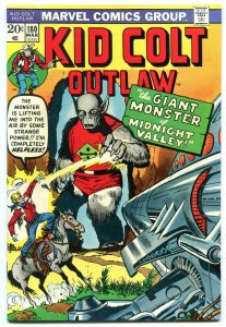 Kid Colt Outlaw #180 1974- high grade nm- Jack Kirby Sci-fi cover