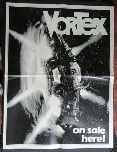 Vintage VORTEX On Sale Here 16.5x22 Comic Book Prom Store Poster VG/FN 5.0