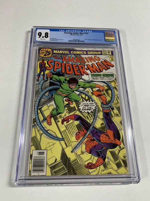 Amazing Spider-man 157 Cgc 9.8 White Pages Marvel Bronze Age