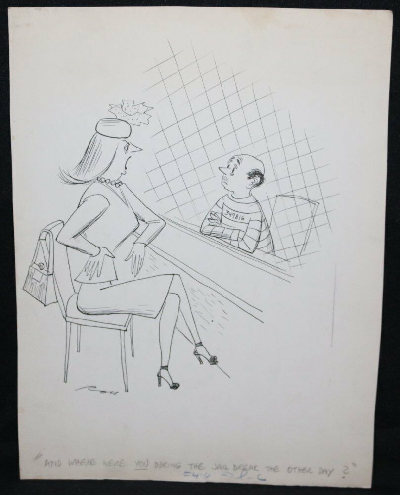 Jail Break Wife Humorama Gag - Signed art by Al Ross | Comic ...