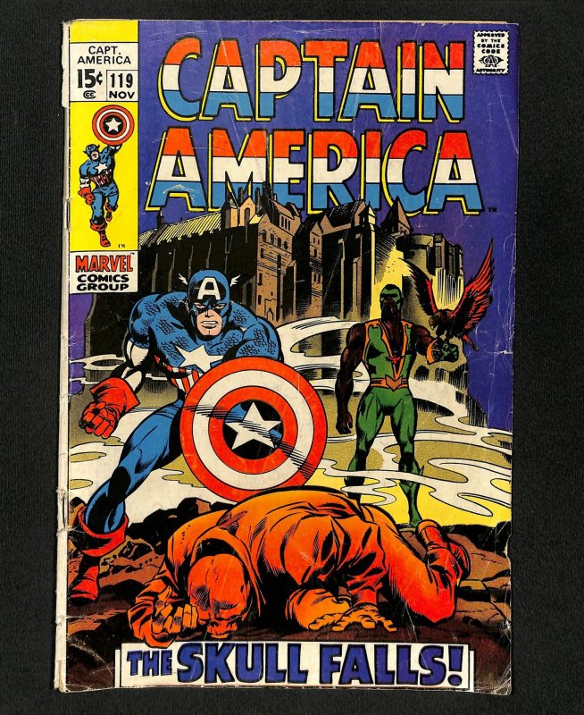 Captain America #119 3rd Falcon! Red Skull!