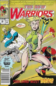 New Warriors, The #30 (Newsstand) GD ; Marvel | low grade comic Mark Bagley