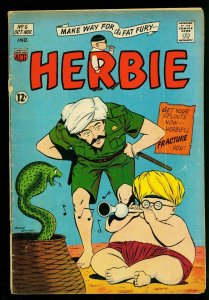 Herbie Comics #5 1964- ACG Comics- Sinatra- The Beatles - VG 