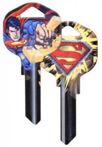 Superman Bursting through a Brick Wall Kwikset House Key