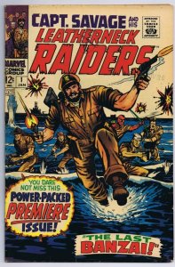 Captain Savage and Leatherneck Raiders #1 ORIGINAL Vintage 1968 Marvel Comics