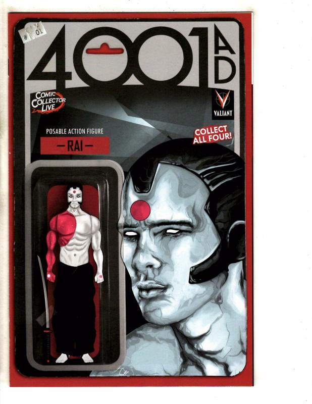 4001 AD # 1 NM 1st Print Variant Cover Rai Action Figure Comic Collector Liv MK1