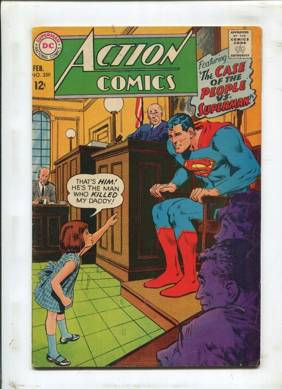 ACTION COMICS #359 - THE CASE OF THE PEOPLE VS SUPERMAN! - (4.0) 1968 