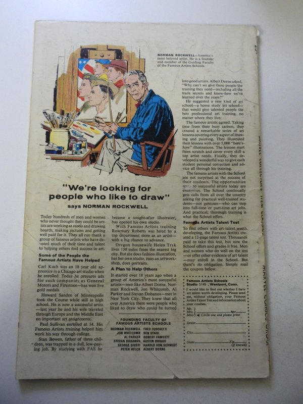 Marvel Collectors' Item Classics #6 (1966) VG Condition 1/2 Spine Split