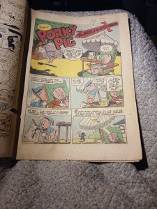 Dell Comics - Porky Pig In The Lost Gold Mine #399 Four Color 1952 Golden Age