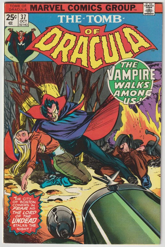 Tomb of Dracula #37 (Oct 1975, Marvel), VFN-NM condition (9.0)