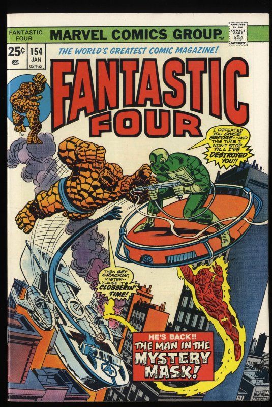 Fantastic Four #154 VF/NM 9.0 Marvel Comics
