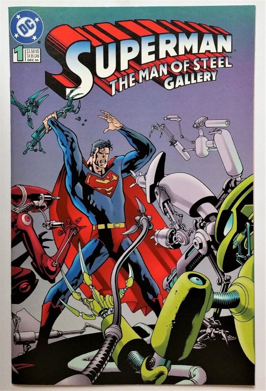 The man of steel comic books issue 1 published by DC