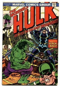 INCREDIBLE HULK #175 comic book-Black Bolt cover-Marvel 1974