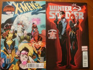 2 Marvel Comic: Secret Wars X-MEN '92 #1 (2015) & WINTER SOLDIER #14 (2013 Bucky