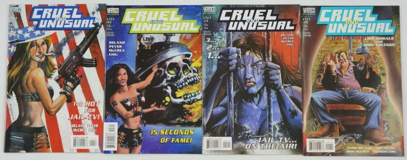 Cruel and Unusual #1-4 VF/NM complete series - jamie delano - john mccrea 2 3