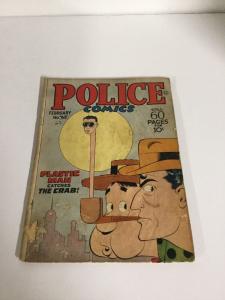 Police Comics 63 Gd+ Good+ 2.5 Tape Cover Number Error