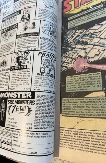 STAR WARS #1 VF  WHITMAN VARIANT REPRINT 1ST APP VADER & SKYWALKER 1977