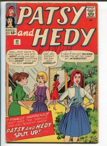 PATSY AND HEDY #92 1964-MARVEL-PATSY AND HEDY SPLIT UP-vg