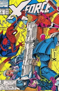 X Force #4 ORIGINAL Vintage 1991 Marvel Comics 3rd Deadpool