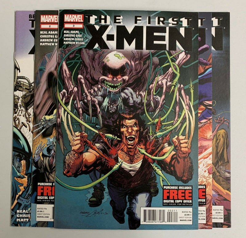 First X-Men #1-5 Set (Marvel 2012) 1 2 3 4 5 Neal Adams Christos N. Gage (9.0+) 