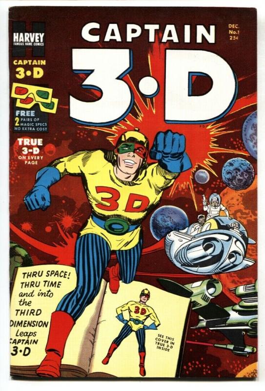 Captain 3-D #1 VF/NM 1953-Harvey-1st issue-Jack Kirby-Steve Ditko