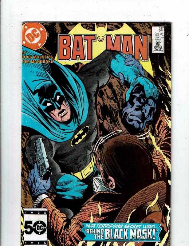 Batman # 387 VF DC Comic Book 2nd Appearance Of Black Mask Joker Robin WT13
