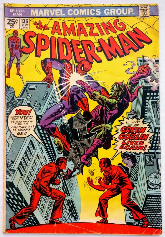 The Amazing Spider-Man #136 (GD/VG)(1974)