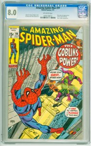 The Amazing Spider-Man #98 (1971) CGC 8.0! OW Pages!