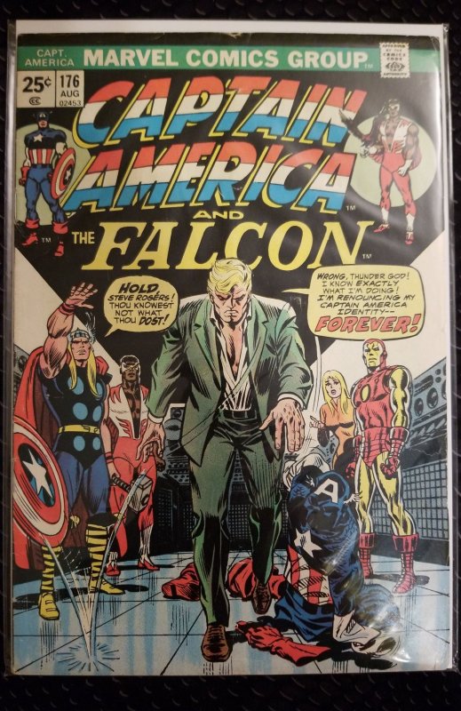 Captain America #176 (1974) MVS intact vg+