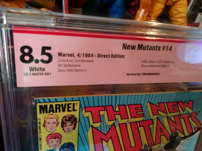 The New Mutants #14 (Marvel) Illyana Rasputin joins - Mandrake sig not CGC -key