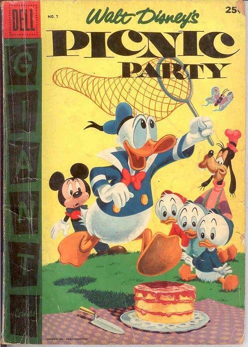 PICNIC PARTY 7 GOOD DELL GIANT   1956 COMICS BOOK