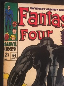 THE FANTASTIC FOUR #64 VG+/F- Condition