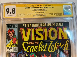 Vision & The Scarlet Witch V2 (1985) # 1 (CGC 9.8 SS) CPV | Signed Olsen