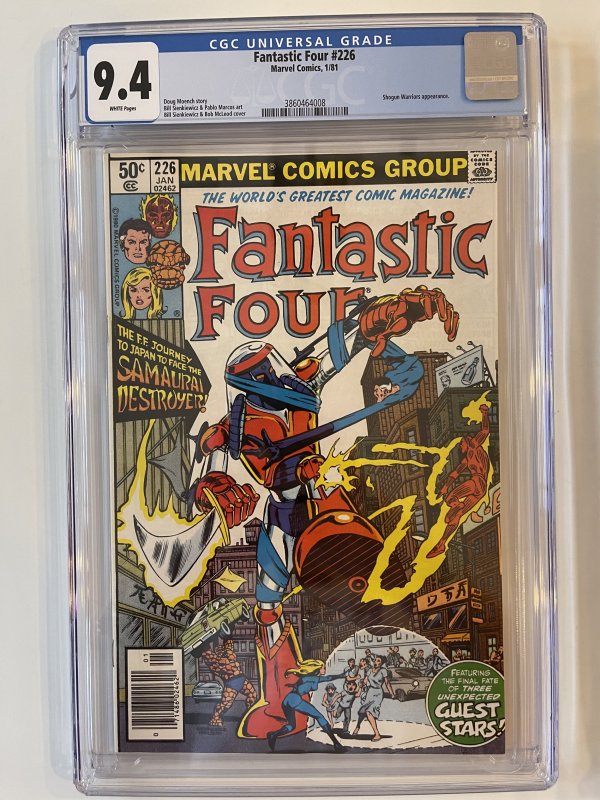 FANTASTIC FOUR #226 CGC 9.4 - Newsstand - SHOGUN WARRIORS APPEARANCE