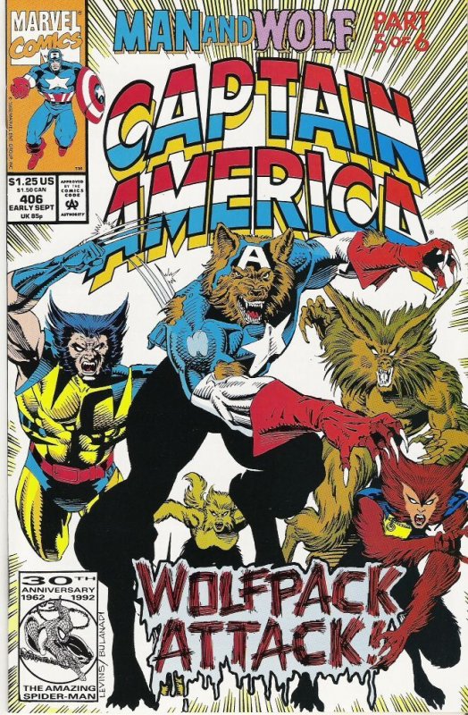 Captain America #406 (1992)  NM 9.4