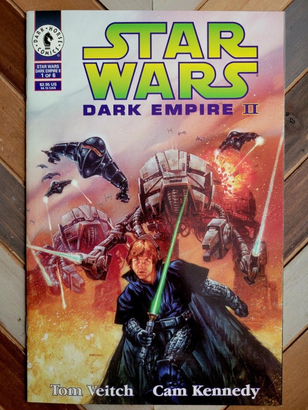 Lot of 2: Star Wars Dark Empire II #1-2 (Dark Horse 1994) Dave Dorman Covers VF-