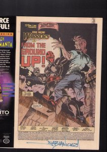 New Warriors #1 - INTERIOR PAGE SIGNED BY FABIAN NICIEZA! (9.0) 1990