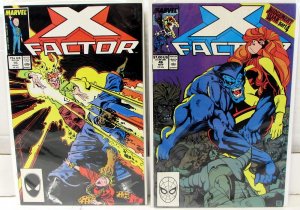 X-Factor Lot of 2 #16, 46 1987 Marvel 9.0 Beast Phoenix Archangel Cyclops Comics