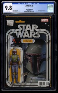 Star Wars (2015) #4 CGC NM/M 9.8 White Pages Boba Fett Variant