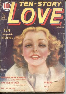 TEN-STORY LOVE  NOV 1937---ROMANCE PULP---PIN UP COVER-RARE---NEW COLLECTION